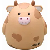 H&W Sparschwein mit Kuh, M Größe, unzerbrechliche Münzbox(Gelb)