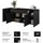 INOSIGN Sideboard INOSIGN "Metric,Breite 195 cm, grifflose Kommode 4 Türen/2 Schubkästen", schwarz, B:195cm H:78,3cm T:40cm, FSC-zertifizierter Holzwerkstoff, Melamin, Metall, Sideboards, Sideboard, Schubladenschrank mit viel Stauraum, Einlegeböden verstellbar,
