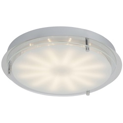 Brilliant LED Wand/Deckenleuchte Mollie Chrom Glas Modern 15W 1060lm Ø33cm 3000K...