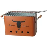 PROGARDEN Grill Rechteckig Matt Orange
