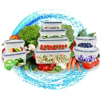 TronicXL Frischhaltedosen Set I 8 Dosen mit 8 Deckel Klick Frischhaltedose Klick System I Kunststoff Vorratsdosen spülmaschinenfest Gefrierdosen Gefrierbehälter BPA Frei