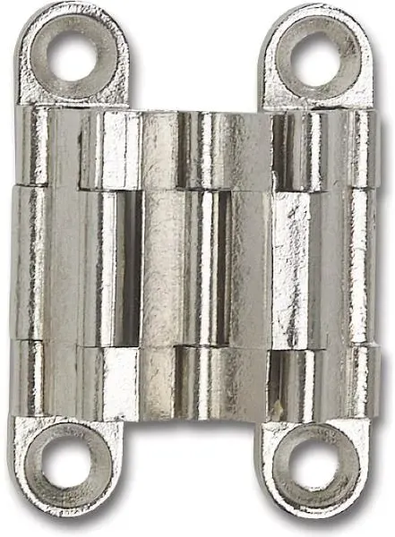 Micron Sepa-Thin Einlass-Scharnier, 39x9 mm, OW 180°, Messing vernickelt matt
