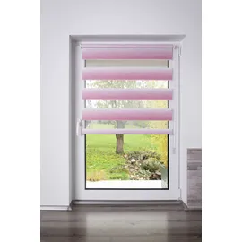 K-HOME Doppelrollo Madrid 55 x 200 cm Farbverlauf/Pink