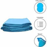 Poolfolie Ersatzfolie Achtformbecken 725x460x120cm - Dicke 0,6mm - Keilbiese - Blau