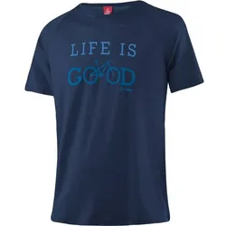 LÖFFLER Herren Trikot M PRINTSHIRT LIG, DARK BLUE, 54