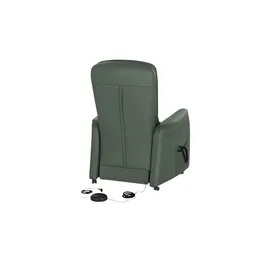 HIMOLLA Fernsehsessel 7568 Leder 77 x 110 x 93 cm Grün elektrisch