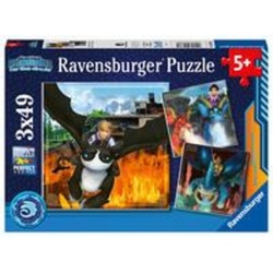 Ravensburger Puzzle »Ravensburger Kinderpuzzle 05688 - Dragons: Die 9 Welten - 3x49...«, Puzzleteile