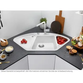 Blanco Delta II schwarz + Excenterbetätigung + InFino