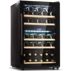 Barossa 40 Duo Weinkühlschrank 2 Zonen 41 Flaschen Glastür Touch LED