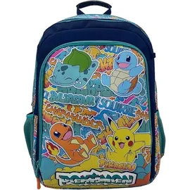 Pokémon Rucksack Schulrucksack 35x16x43cm mit Seitentaschen