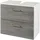 WELLTIME Waschbeckenunterschrank Trento 60 x 54 cm Grau/Silberfarben