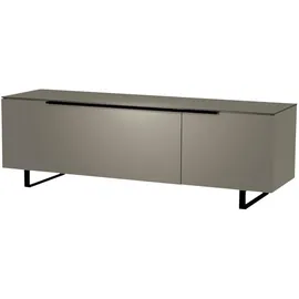 Woood Moderano Lowboard 160x43x44 cm Grau/Schwarz Metall