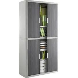 Paperflow easyOffice Rollladenschrank 110 x 41,5 x 204 cm grau