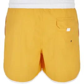 URBAN CLASSICS Badeshorts Urban Classics Herren Retro Swimshorts Weiß 4XL