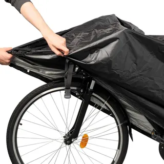 COFI Wasserdichte Kunststoff-Fahrradabdeckung Größe S-XL - Schwarz XL