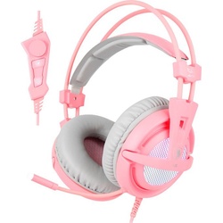 Sades A6 Gaming-Headset rosa
