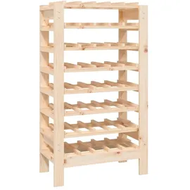 vidaXL Weinregal 61,5 x 30 x 107,5 cm Massivholz Kiefer Braun