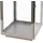 Beliani Laterne Edelstahl 18 x 55 x 18 cm 1 Stück silber
