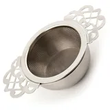 Gaucho Cebar Teesieb für losen Tee ● Teesieb aus Edelstahl 304 ● Wiederverwendbares Teesieb ● Sieb für die meisten Tassen ● Tee- und Kräutersieb, Silver