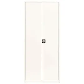 Mauser Aktenschrank entero BF4-22 STG, aus Metall, 6OH, abschließbar, 95 x 220 x 42cm, weiß