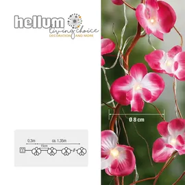 Hellum LED Lichterkette 1,35 m warmweiß Rosa
