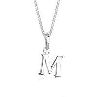 Elli Buchstabe M 925 Sterling Silber Ketten Damen