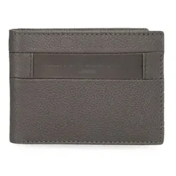 Pepe Jeans Unisex. 7887134 Ledergeldbörse Checkbox Grau (OSFA), Lässig