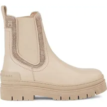 Tommy Hilfiger Feminine Felt Chelsea Boot Damenschuhe Stiefel Beige, Schuhgröße:40 EU - Beige - 40