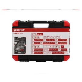 Gedore red Steckschlüssel-Satz 1/4 + 1/2 92-teilig
