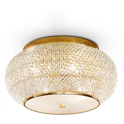 Ideal Lux Deckenleuchte PASHA PL6, 6-flammig, E14, Gold IDEA-100807