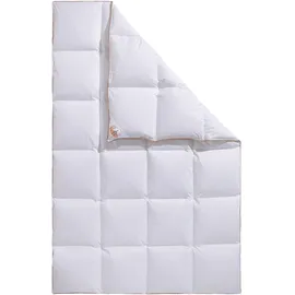 RIBECO Gänsedaunenbettdecke RIBECO "Kalle", weiß, B:135cm L:200cm, Bezug: 100% Baumwolle. Füllung: 90% Gänsedaunen, 10% Gänsefeder, Bettdecken, pflegeleicht