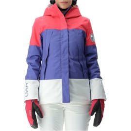 Uyn Natyon Snowqueen Full-Zip Skijacke Damen pink yarrow/blue iris/optical white XS