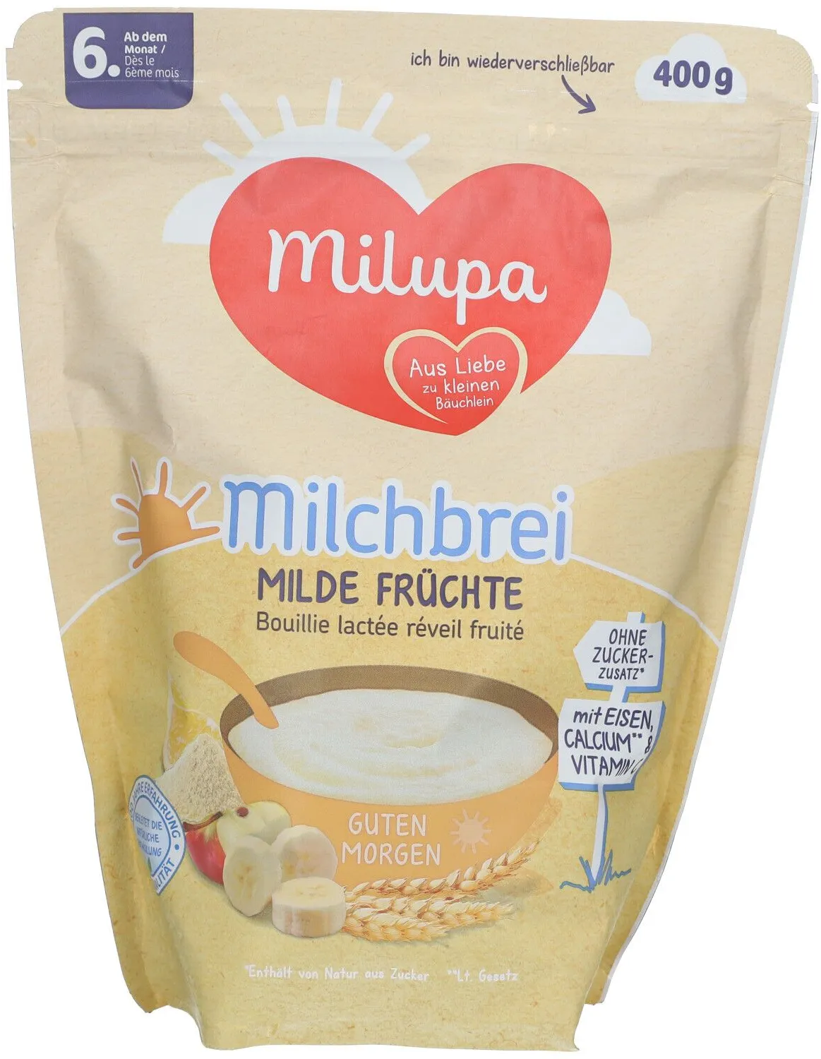 Milupa Milchbrei Milde Früchte