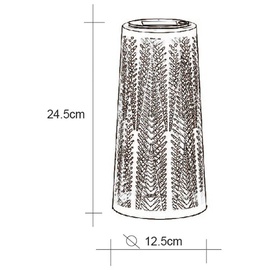 ETC Shop Solar Laterne Solarlampe Tisch aussen Solarlicht Tisch für Außen Balkon schwarz, Säule mit Lichteffekt, goldenes Innere,1x LED warmweiß, H 24,5 cm,