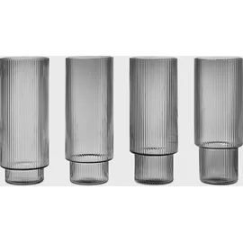 Ferm Living Ripple Glas 0,2 l 4 St.