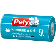 Pely 30104 - PELY Müllbeutel, Kosmetik & Bad 32 Stk, 5 Liter
