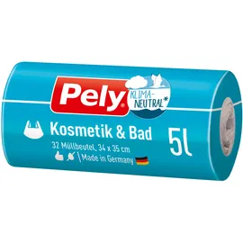 Pely 30104 - PELY Müllbeutel, Kosmetik & Bad 32 Stk, 5 Liter