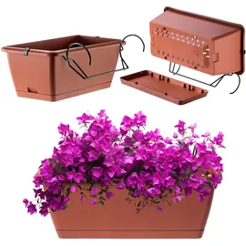 Kadax Blumenkasten 40 x 19 x 145 cm Terrakotta