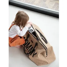 Childhome Childhome, - Wickeltasche, Mommy Bag, Raffia LOOK beige - Beige