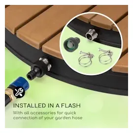 Blumfeldt Gartendusche Schwarz 0,70 m