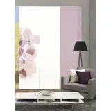 HOME WOHNIDEEN Schiebegardine HOME WOHNIDEEN "BONITA 3er SET" Gr. 1, rosa, B:60cm H:245cm, Polyester, Gardinen, Schiebevorhang Digidruck 3er Set BONITA
