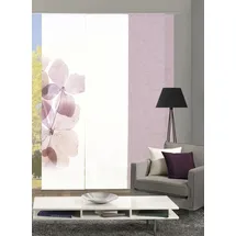 HOME WOHNIDEEN Schiebegardine HOME WOHNIDEEN "BONITA 3er SET" Gr. 1, rosa, B:60cm H:245cm, Polyester, Gardinen, Schiebevorhang Digidruck 3er Set BONITA