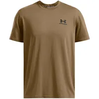 Under Armour Logo Embossed Heavyweight Kurzarm-t-shirt - Coyote Black