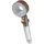 EasyMaxx Duschkopf Water-Control Bis zu 65% Wassersparen Spar Stopp Funktion 3 Strahl Modi Regendusche Turbo Brause optimaler Wasserdruck Bad [Silber]