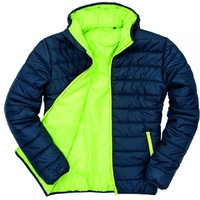 Result Soft Padded Jacket, Navy/Lime, 3XL