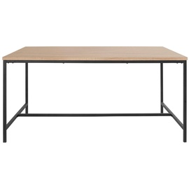 andas Esstisch »Vadum«, (1 St.), mit Tischplatte in einer Holzoptik und fühlbare Struktur, Höhe 76 cm, schwarz