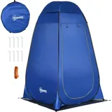 Outsunny Pop-Up Zelt Duschzelt Toilettenzelt für Camping mobile Outdoor Toilette mit Tragetasche 126x124x189cm ideal für Festivals & Reisen   Aosom.de