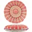 Marrakesch Orient & Mediterran Interior Boho Bodenkissen Garet handgefertigt aus Baumwolle in Orange 60 cm