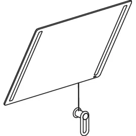 Hewi 801 Kipp-Lichtspiegel LED 801.01.40097 600x540x6mm, lichtgrau