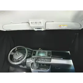 BREMER SITZBEZÜGE Frontscheibe Vorhang kompatibel mit Opel Vivaro A ab 2001-2014 in Schwarz